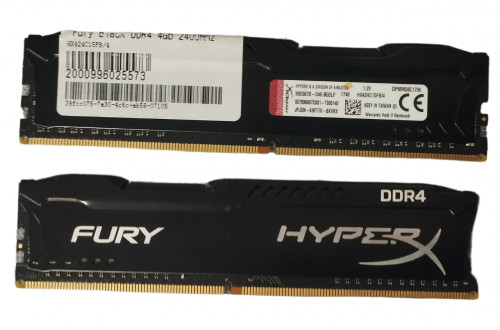 Модуль пам'яті Kingstone HyperX  Fury Black DDR4 4Gb 2400Mhz (HX424C15FB/4)