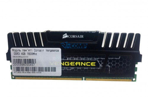 Модуль пам'яті для комп'ютера Corsair Vengeance DDR3 4GB 1600Mhz (CMZ8GX3M2A1600C9)