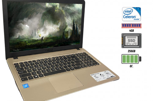 Ноутбук Asus X540SA (15.6/1366x768/Celeron N3050/DDRL 4GB/SSD 256GB new/зу) (X540SA-XX010D)
