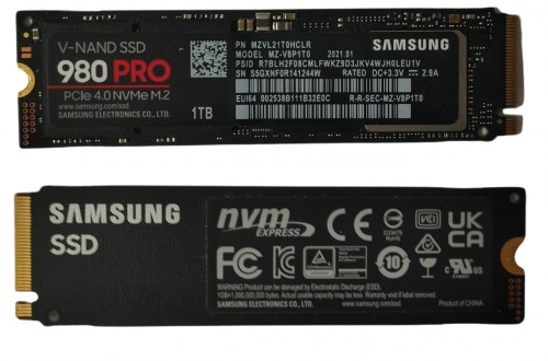 Накопичувач SSD M.2 NVMe Samsung 980 Pro 1TB (MZ-V8P1T0)
