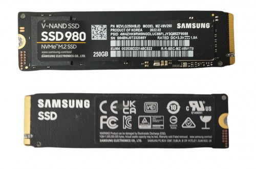 Накопичувач SSD М.2 Samsung 980 250GB (MZVLQ250HBJD)