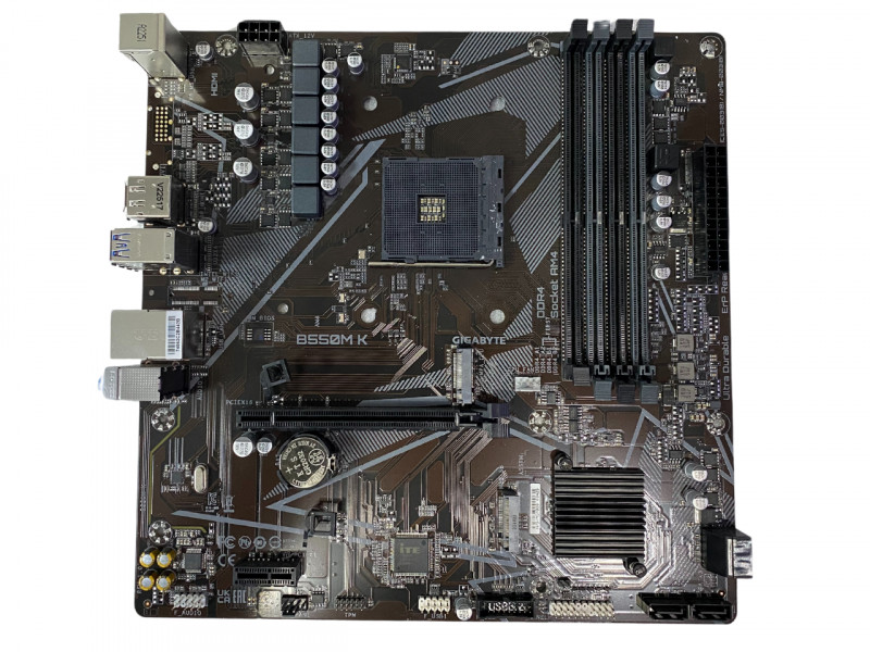 Материнська плата sAM4 GIGABYTE B550M K (AMD B550/DDR4/MicroATX) (B550M K)